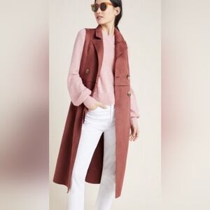 Anthropologie Double Breasted trench coat